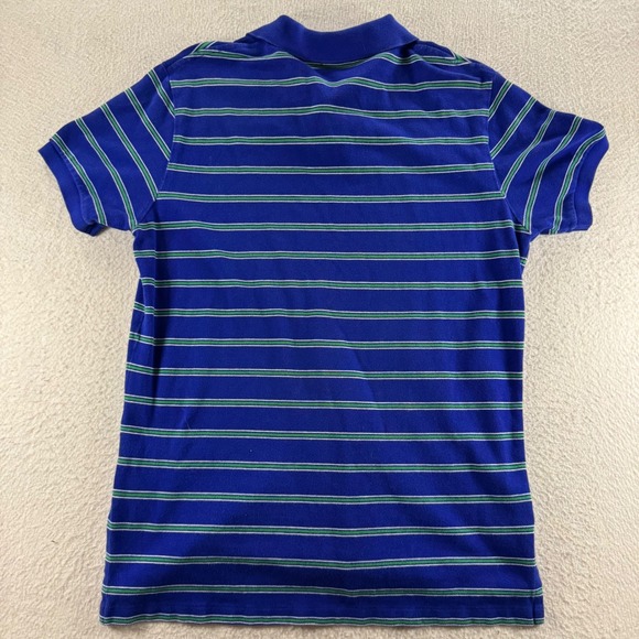Polo Ralph Lauren Mens Striped Polo Shirt Classic Fit‎ Blue Green Casual Career - Picture 5 of 9